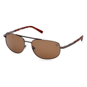 NWT TIMBERLAND TB9285 06H 61 Shiny Dark Nickeltin Sunglasses